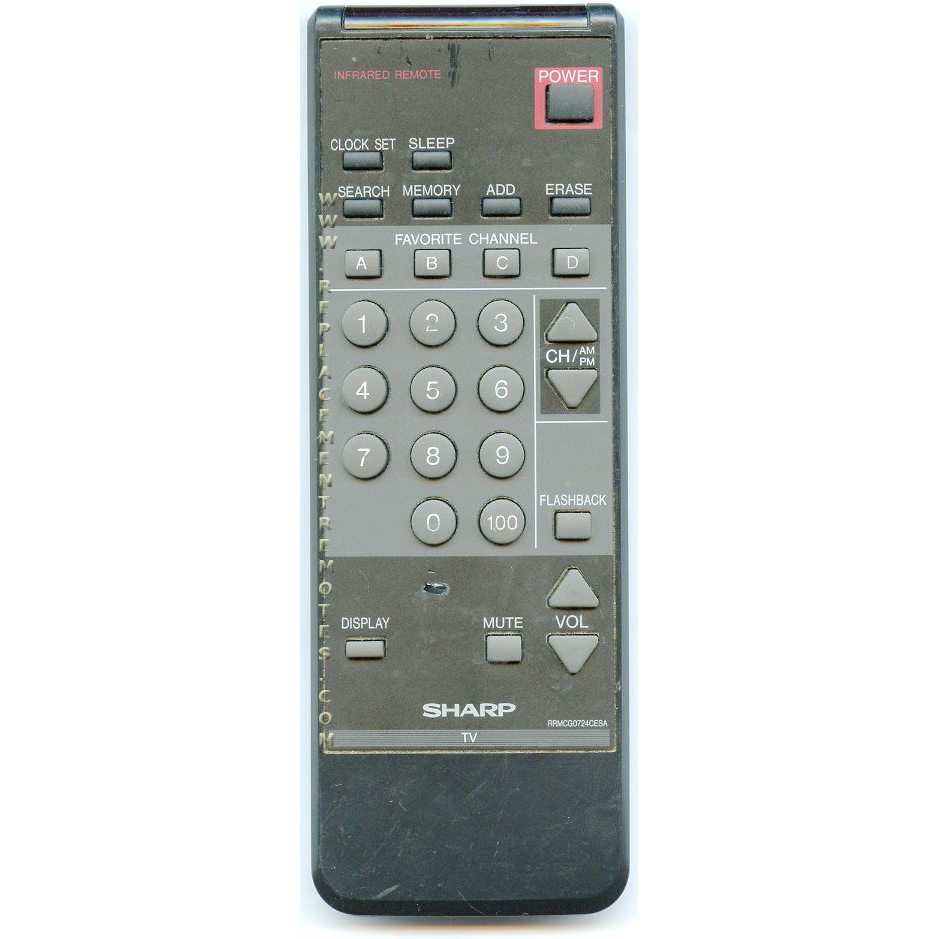 Sharp RRMCG0724CESA TV Remote Control