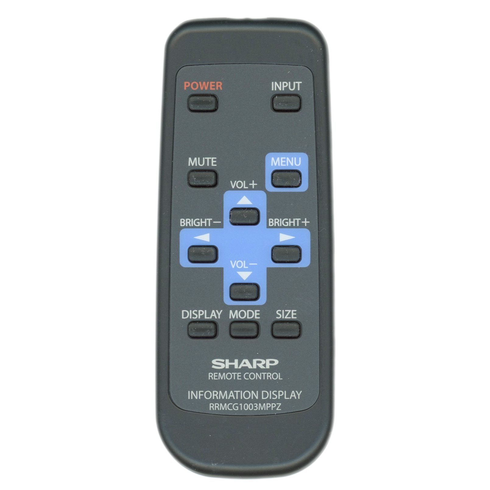 Sharp RRMCG1003MPPZ Monitor Remote Control