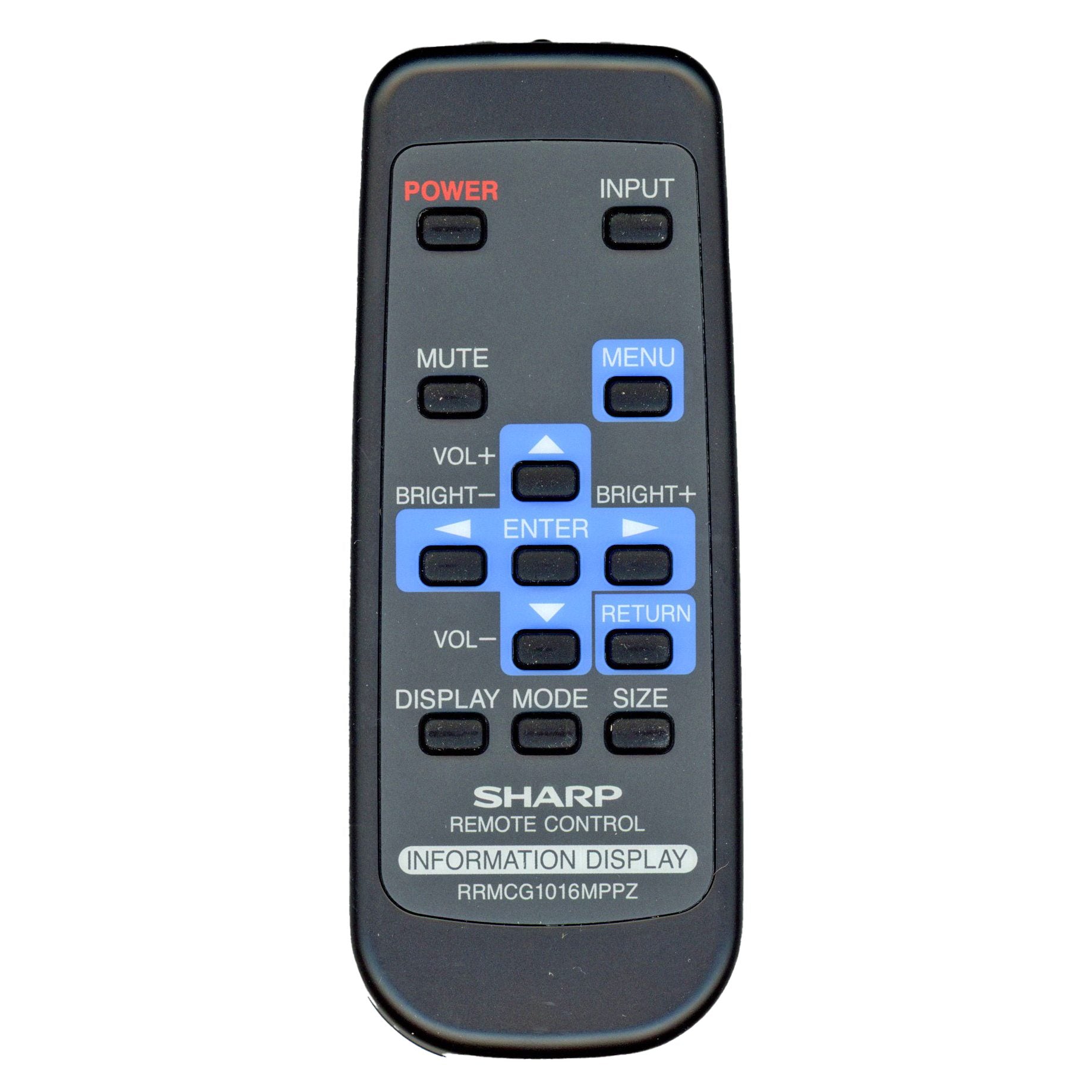 Sharp RRMCG1016MPPZ Monitor Remote Control