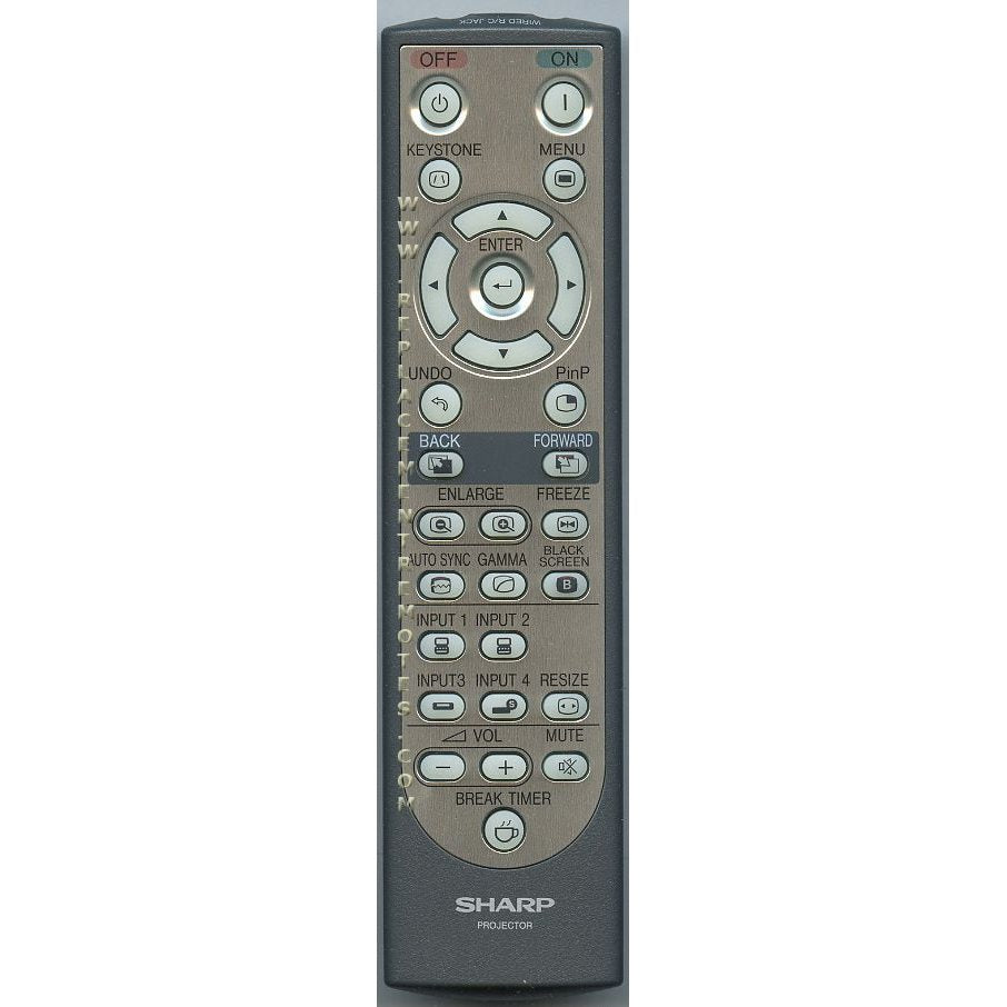 Sharp RRMCGA029WJSA Projector Remote Control