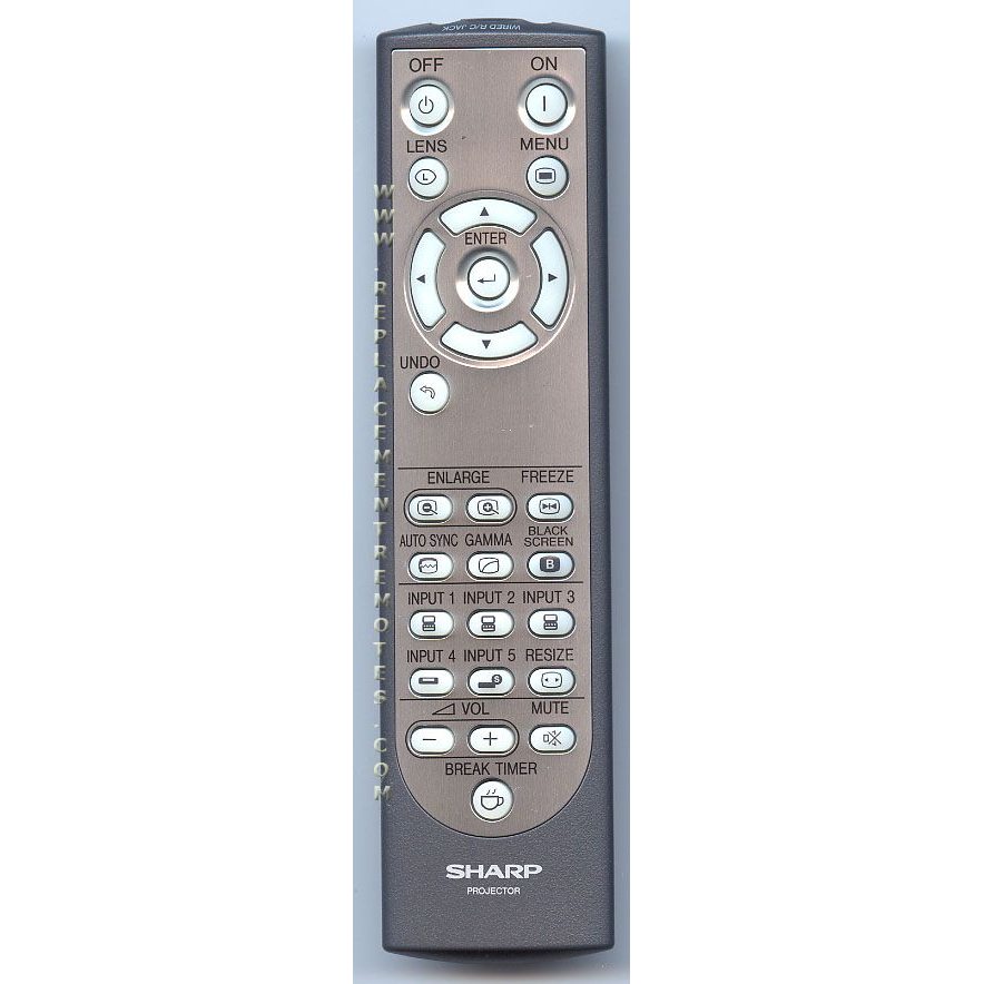 Sharp RRMCGA048WJSA Projector Remote Control