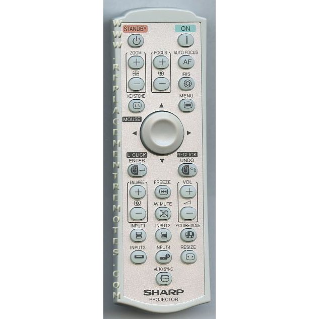 Sharp RRMCGA313WJSA Projector Remote Control