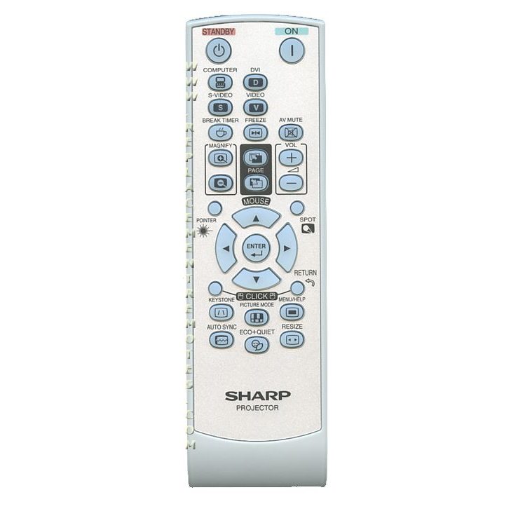 Sharp RRMCGA592WJSA Projector Remote Control