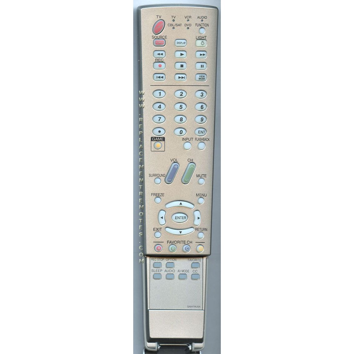 Sharp RRMCGA647WJSA TV Remote Control