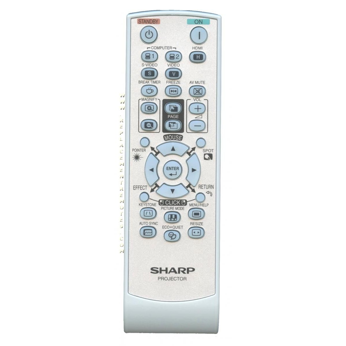 Sharp RRMCGA761WJSA Projector Remote Control