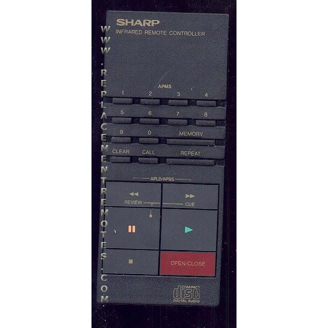 Sharp RRMCK0057AFZZ Audio Remote Control