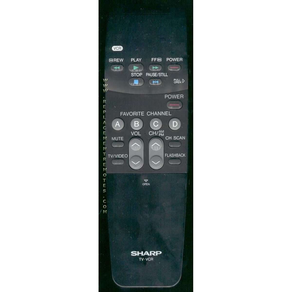 Sharp SHA05 TV/VCR Remote Control