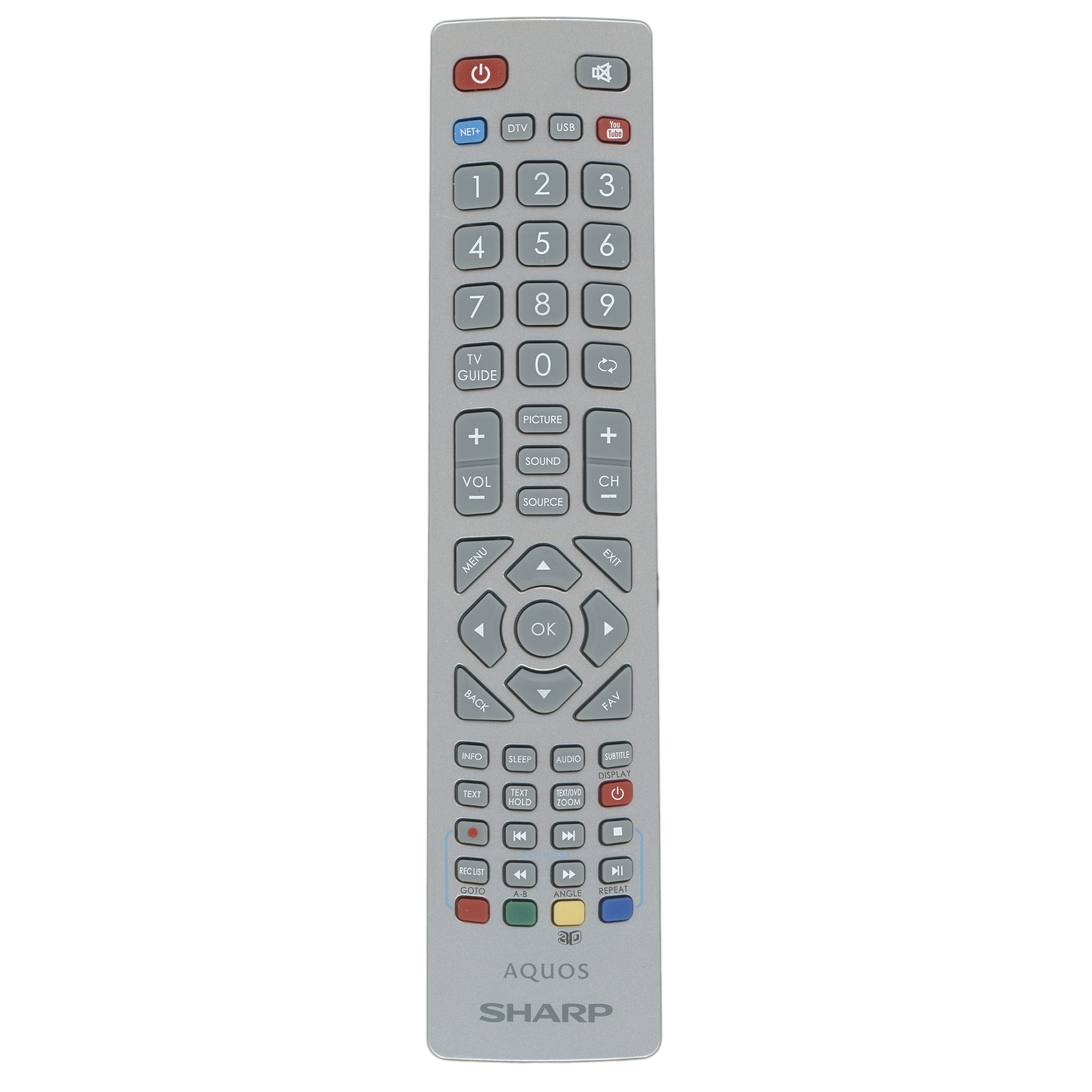 Sharp SHWRMC0112 TV Remote Control