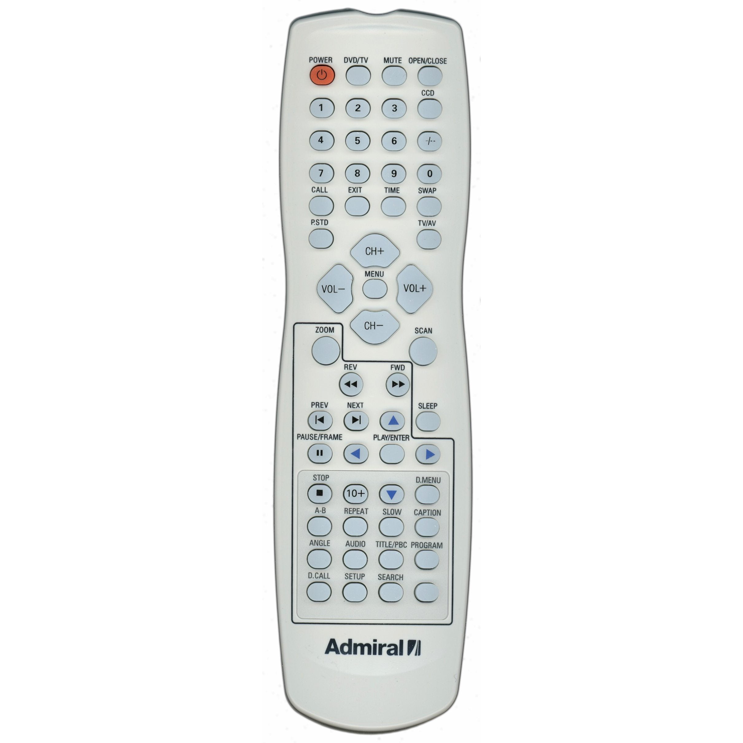 Sharp TV562014 Admiral TV/DVD Remote Control