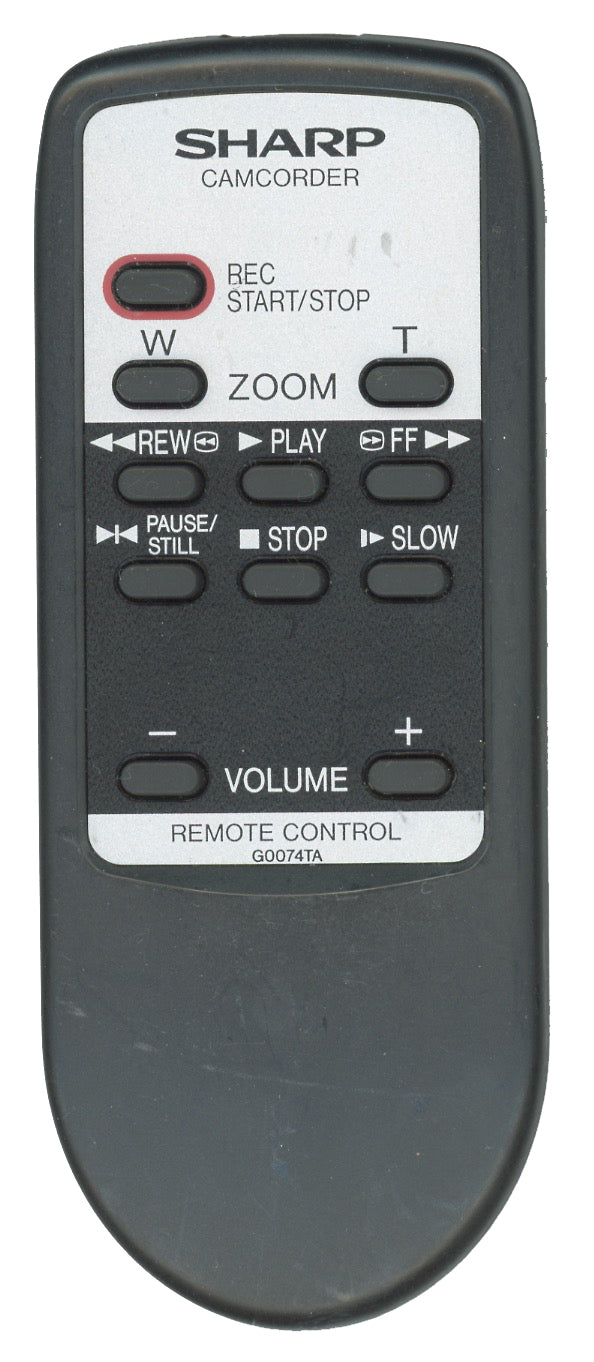 Sharp RRMCG0074TASA Video Camera Remote Control