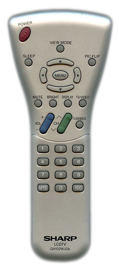 Sharp GA102WJSA TV Remote Control