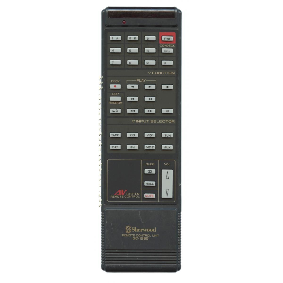 Sherwood GC1285 Receiver Remote Control