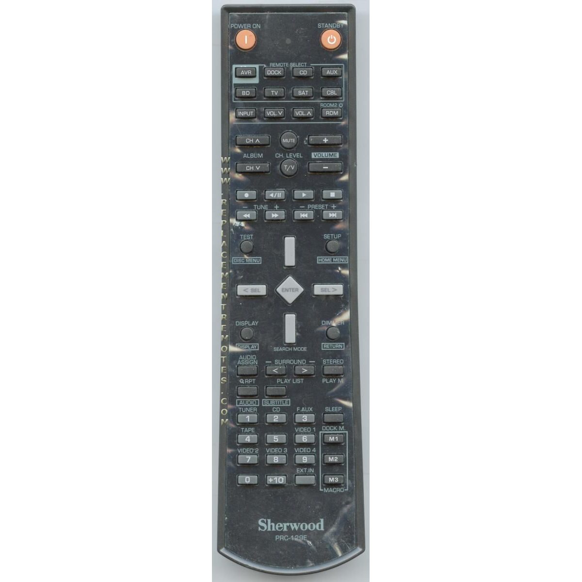 Sherwood PRC129E Receiver Remote Control