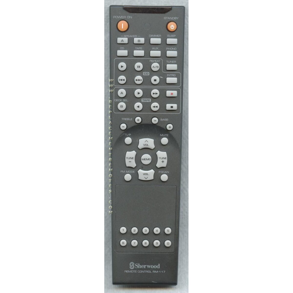 Sherwood RM117 Audio Remote Control