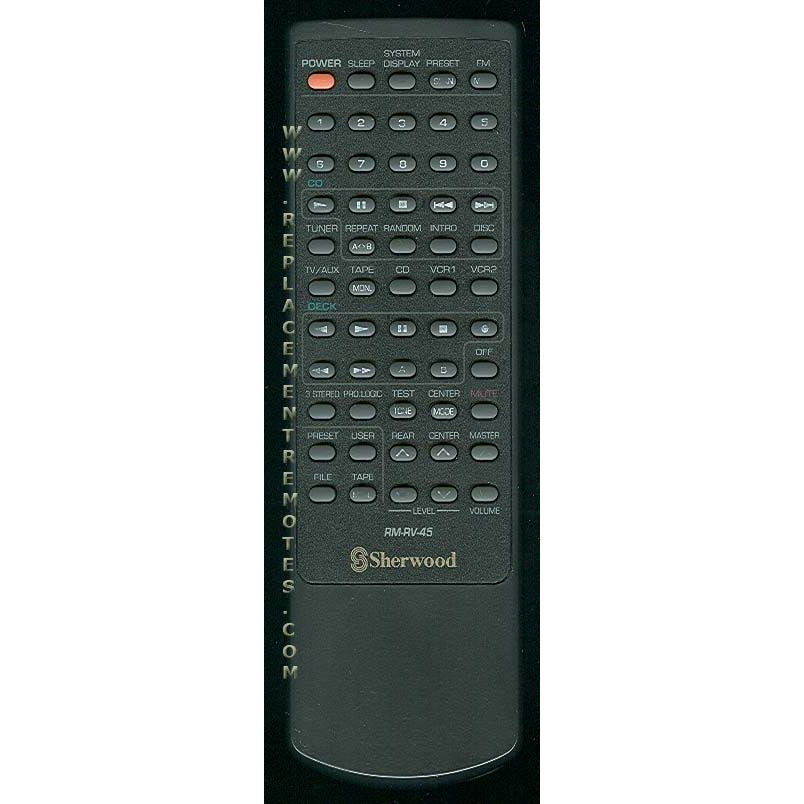 Sherwood RMRV45 Audio Remote Control