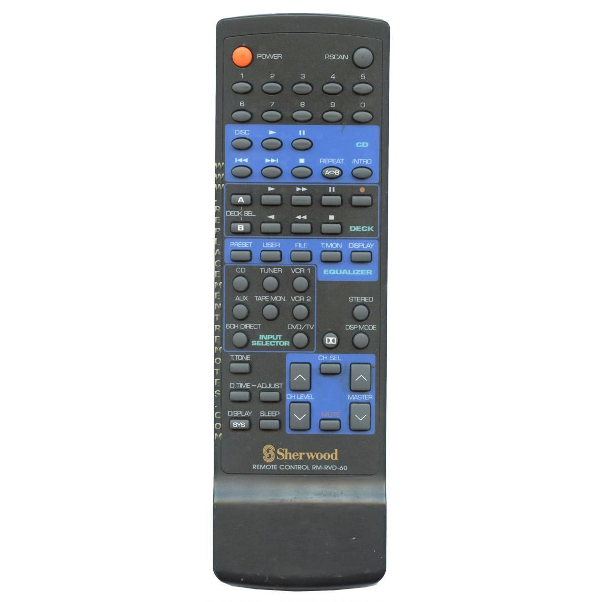 Sherwood RMRVD60 Receiver Remote Control