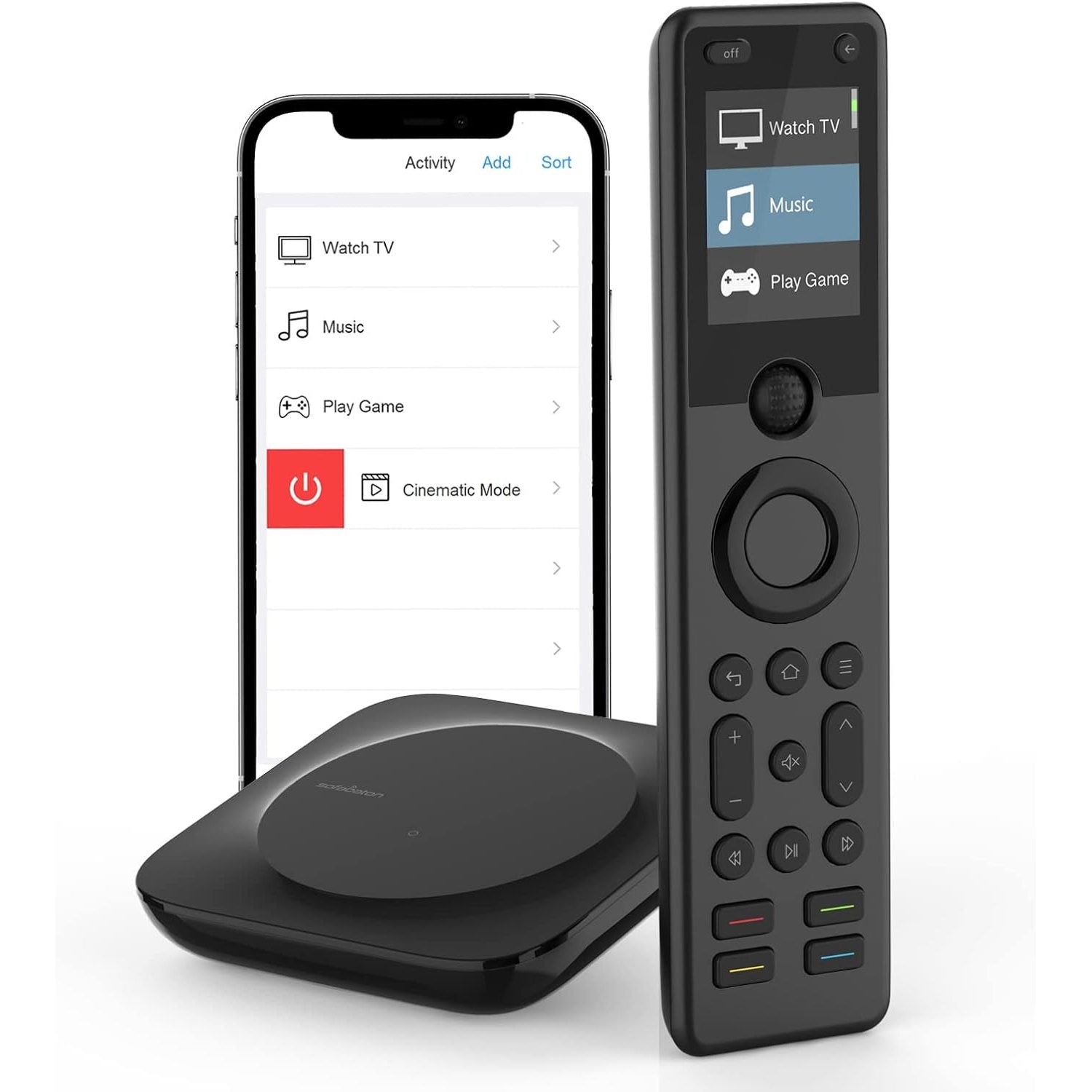 SofaBaton X1 with Hub & APP Smart Remote with One-Touch Activities Compatible with Alexa Advanced Universal Remote Control