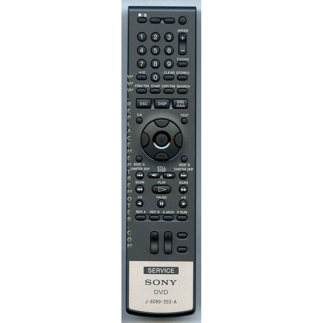 Sony J6090203A Master DVD Remote Control