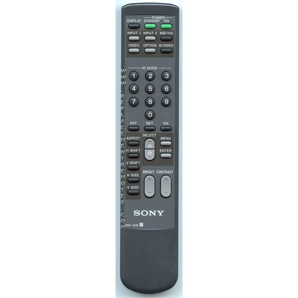 Sony RM42B DVD Remote Control