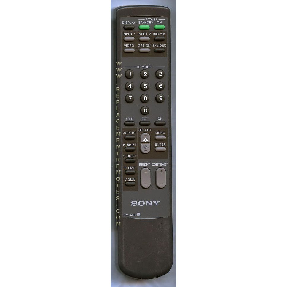 Sony RM42B Projector Remote Control