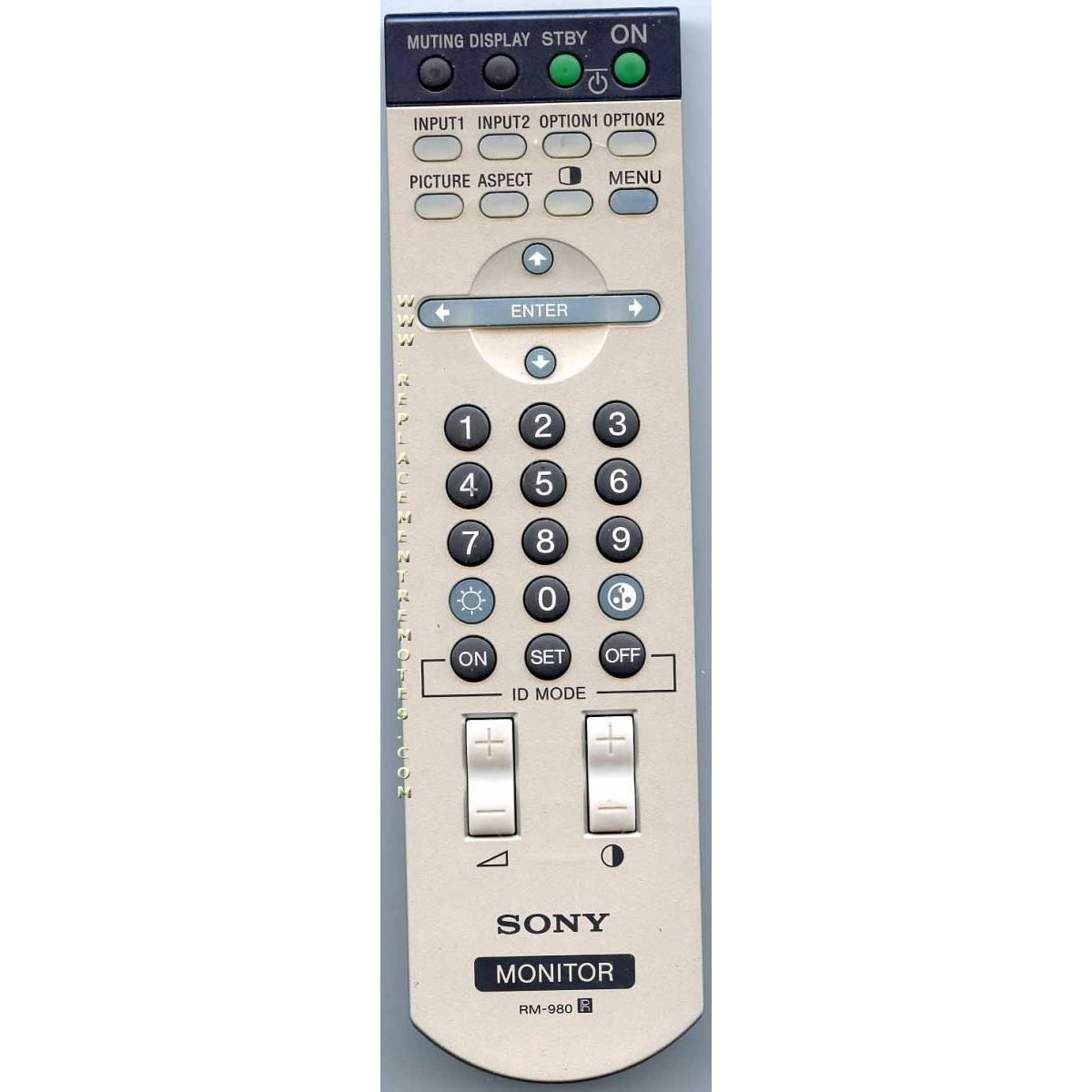 Sony RM980 Monitor Remote Control