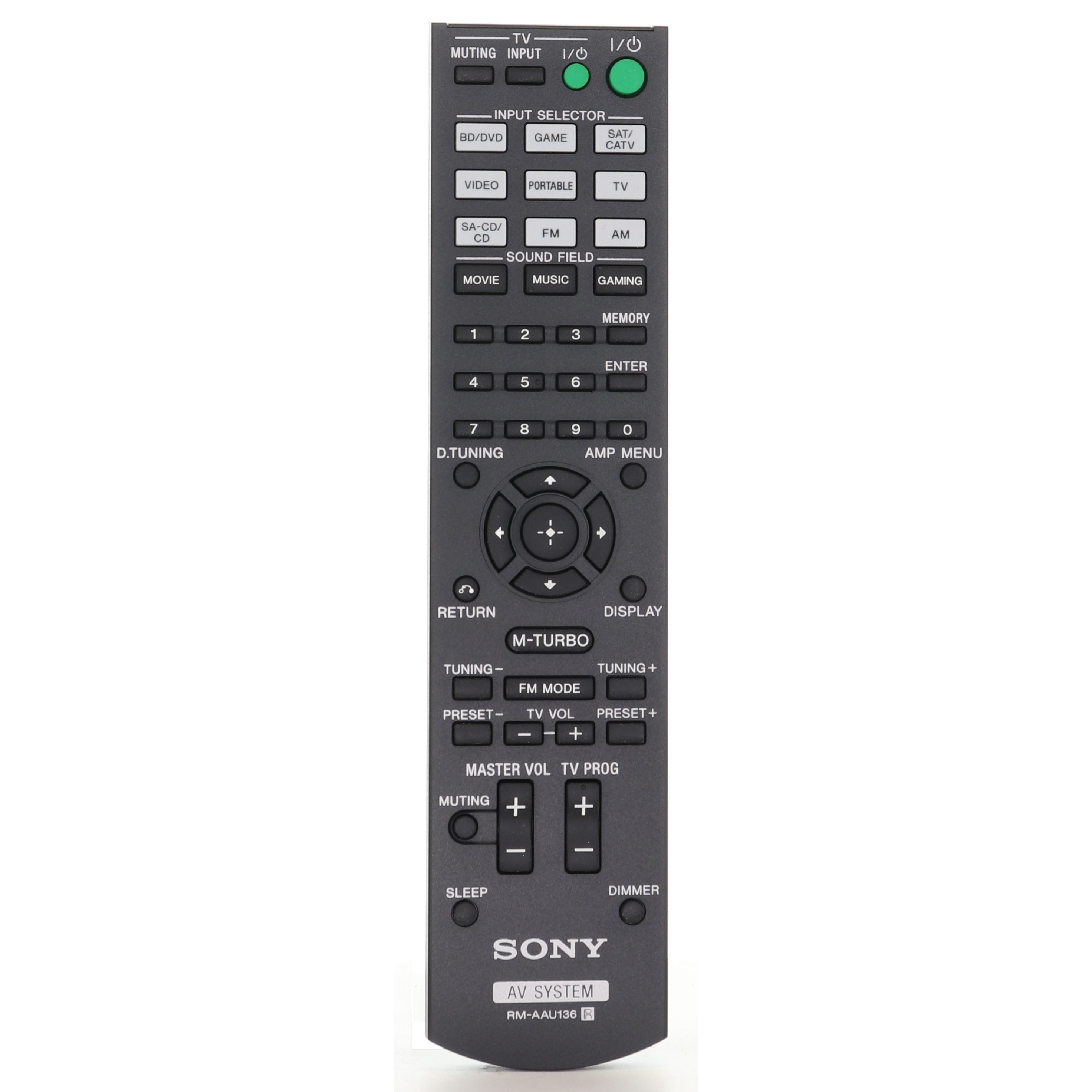 Sony RMAAU136 Home Theatre System AV Receiver Remote Control - 149017211