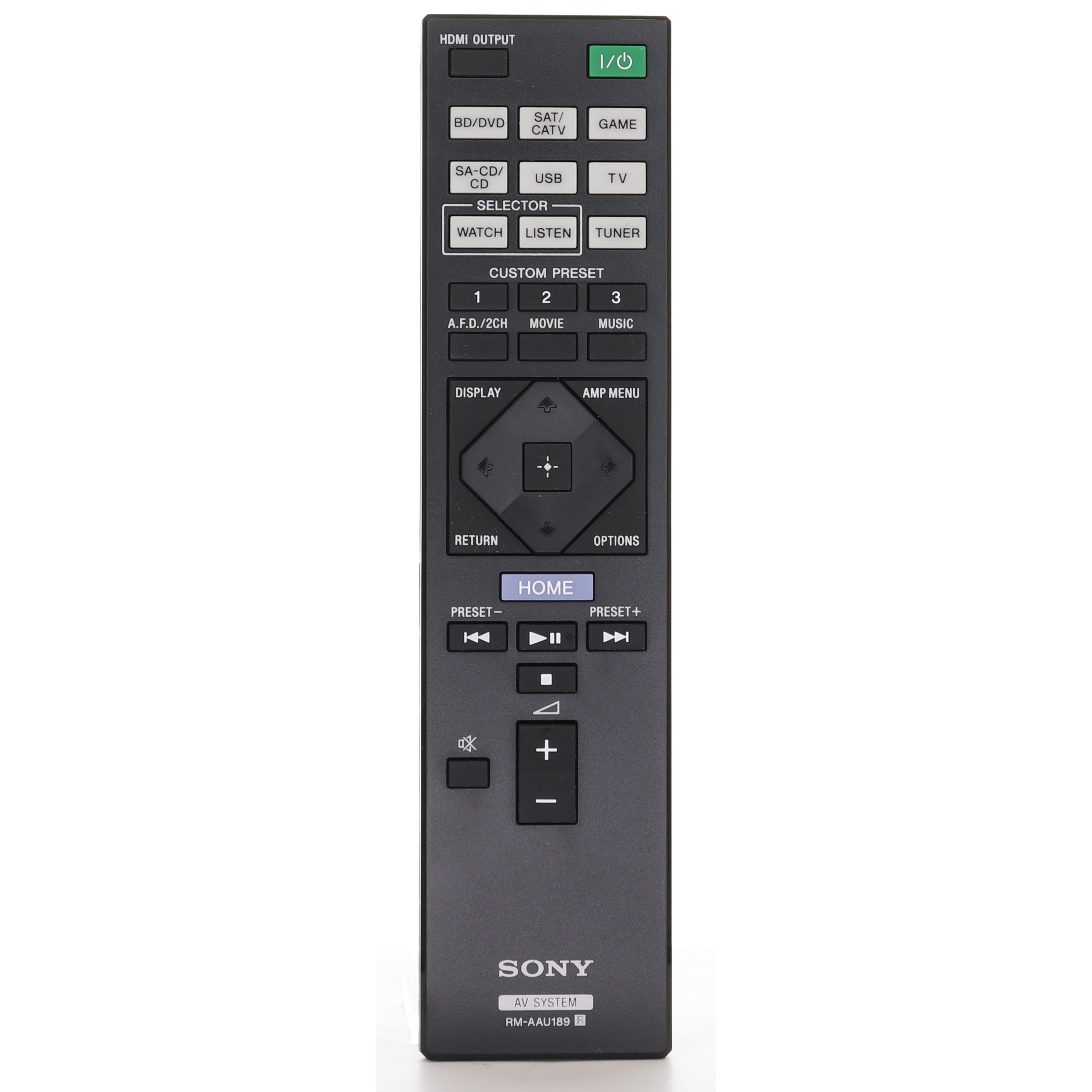 Sony RMAAU189 Receiver Remote Control