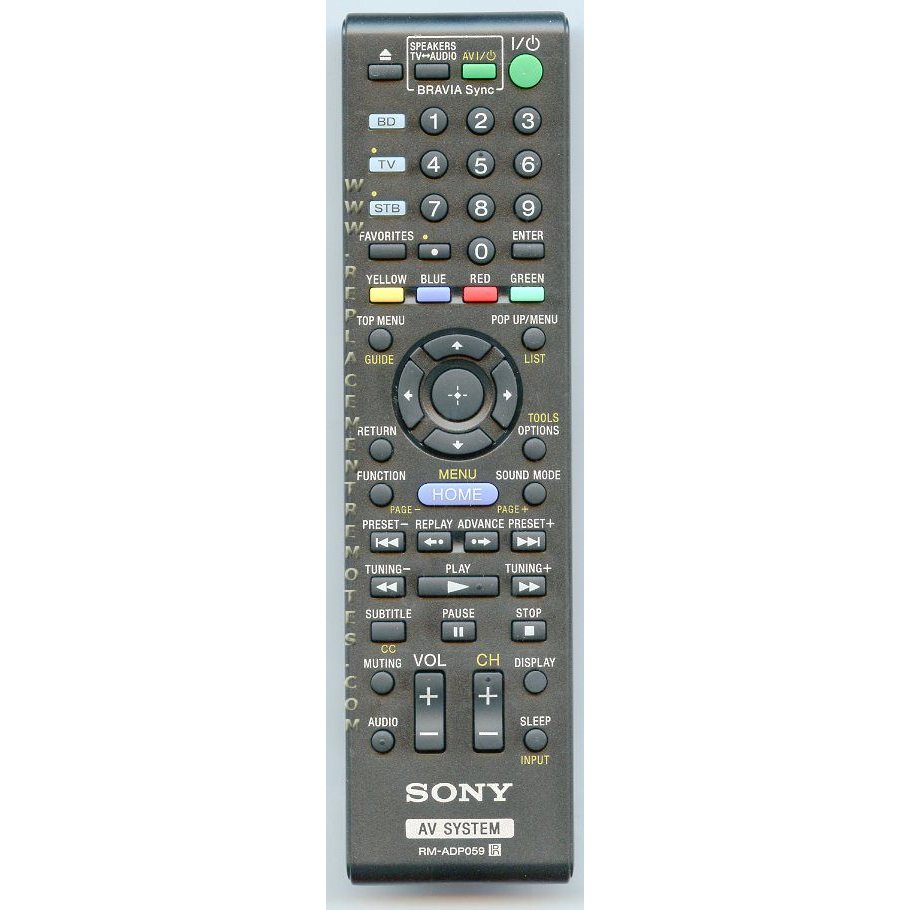 Sony RMADP059 Blu-ray Remote Control