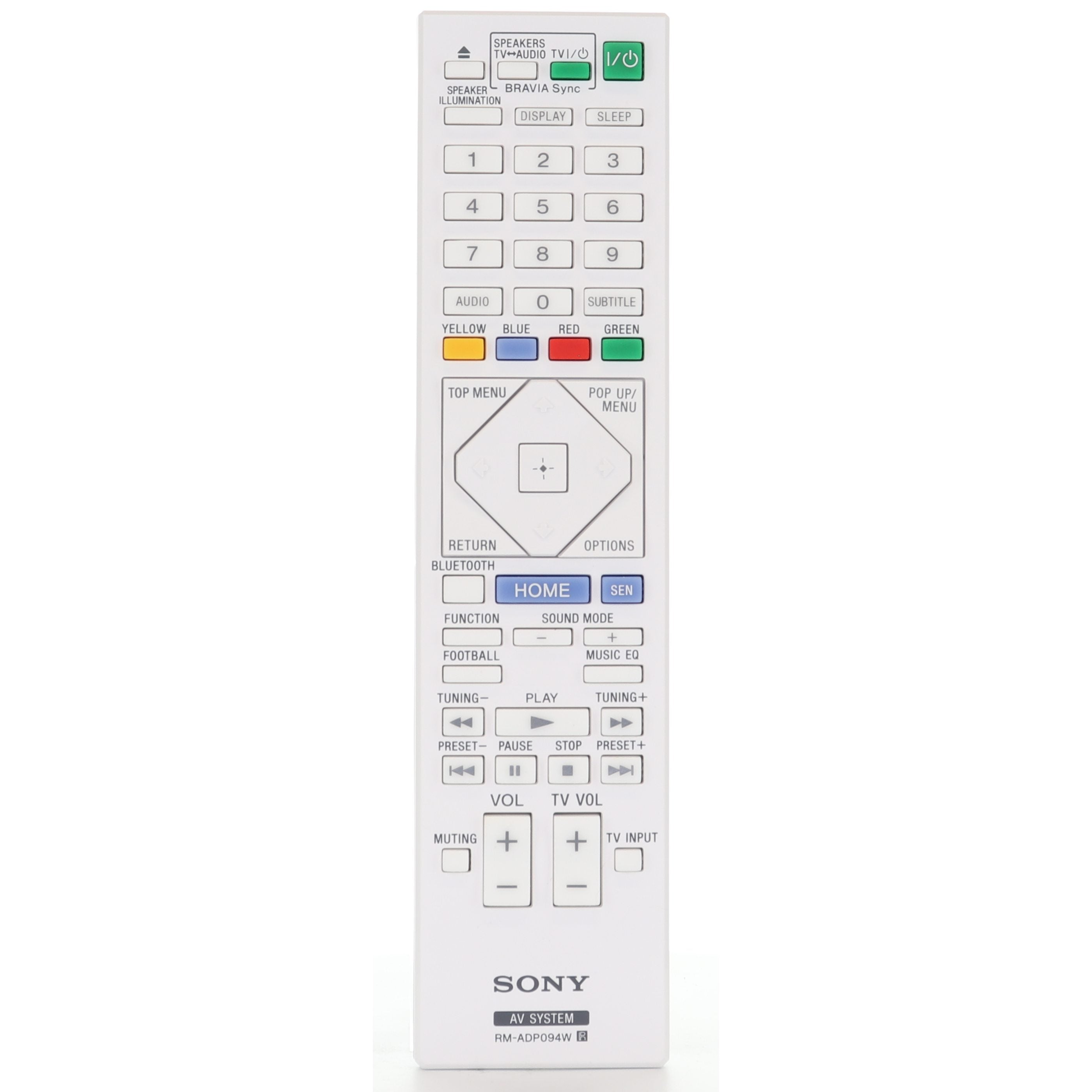 SONY RM-ADP094W - 149197111 A/V SYSTEM Remote Control