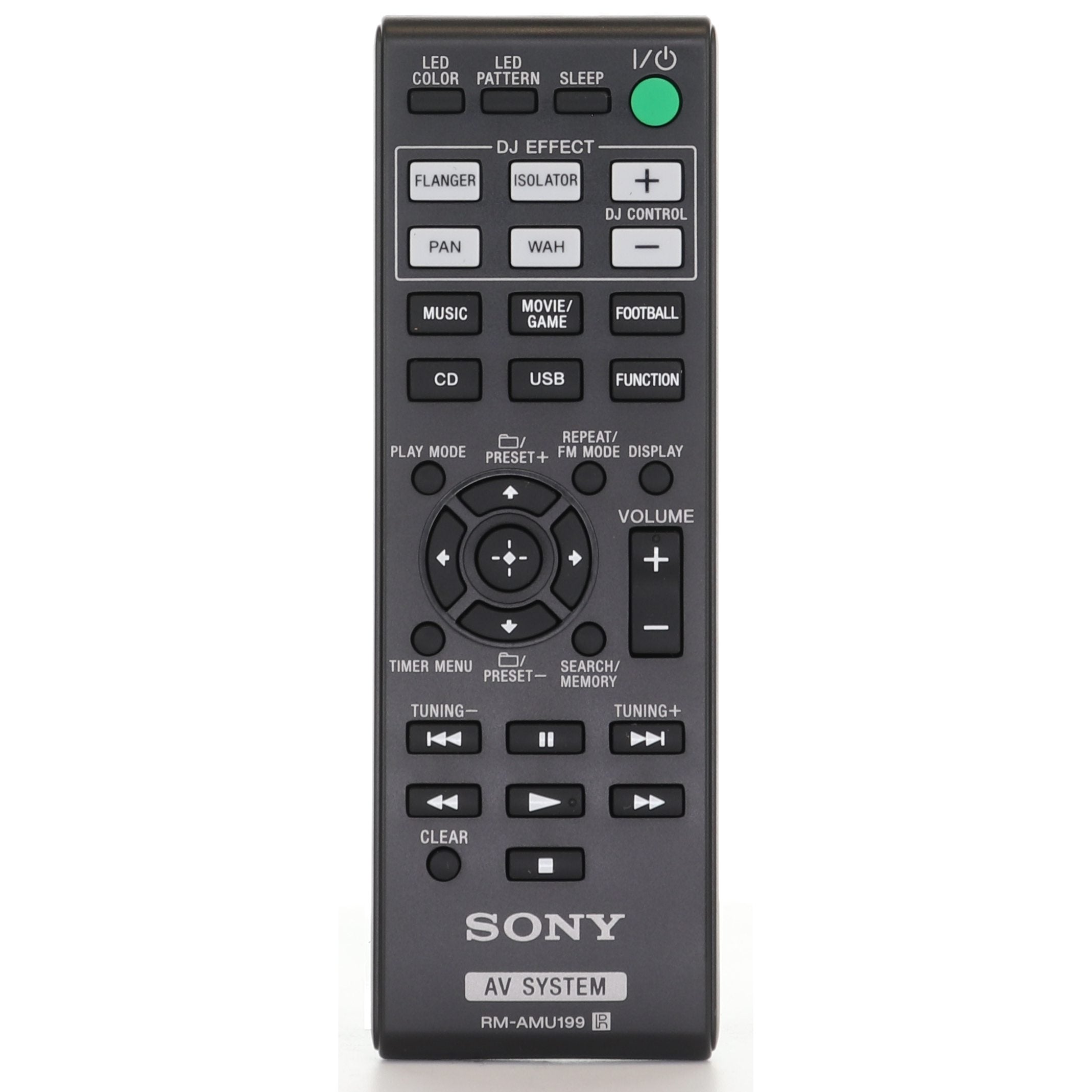 Sony RMAMU199 Receiver Remote Control