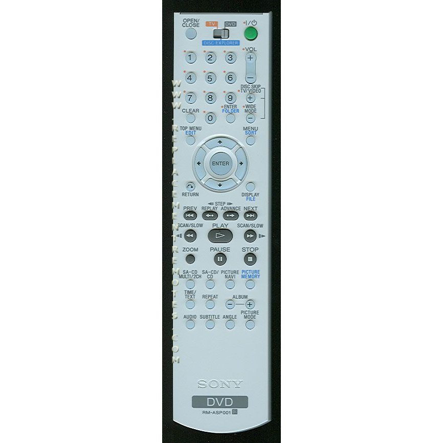 Sony RMASP001 DVD Remote Control