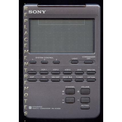 Sony RMAV2000 Receiver Remote Control