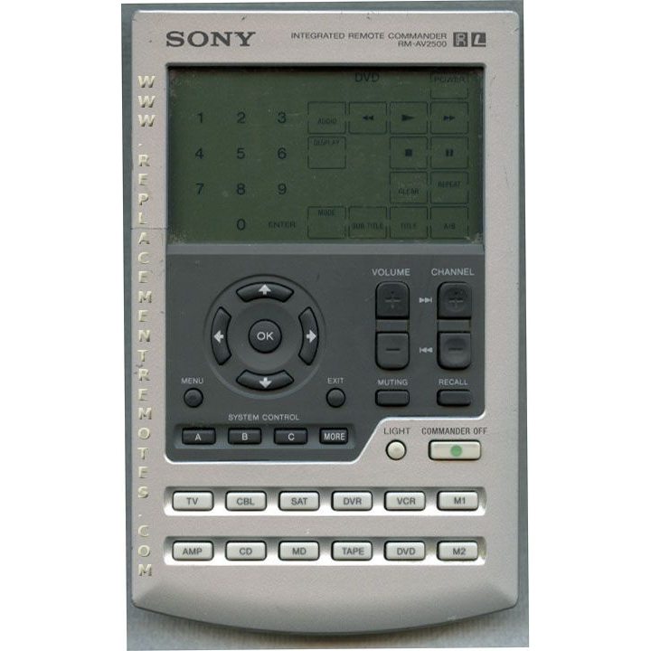 Sony RMAV2500 Receiver Remote Control