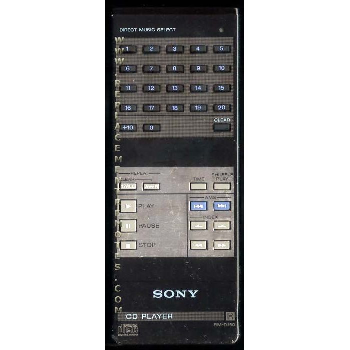 Sony RMD150 CD Remote Control