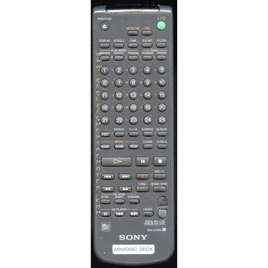 Sony RMD19M Audio Remote Control