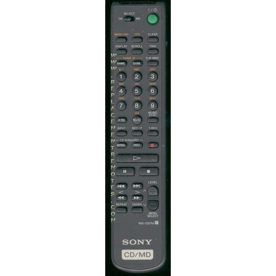 Sony RMD37M CD Remote Control