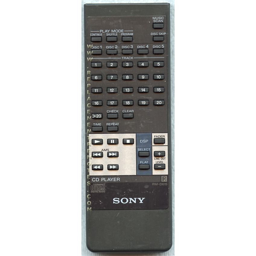 Sony RMD615 CD Remote Control