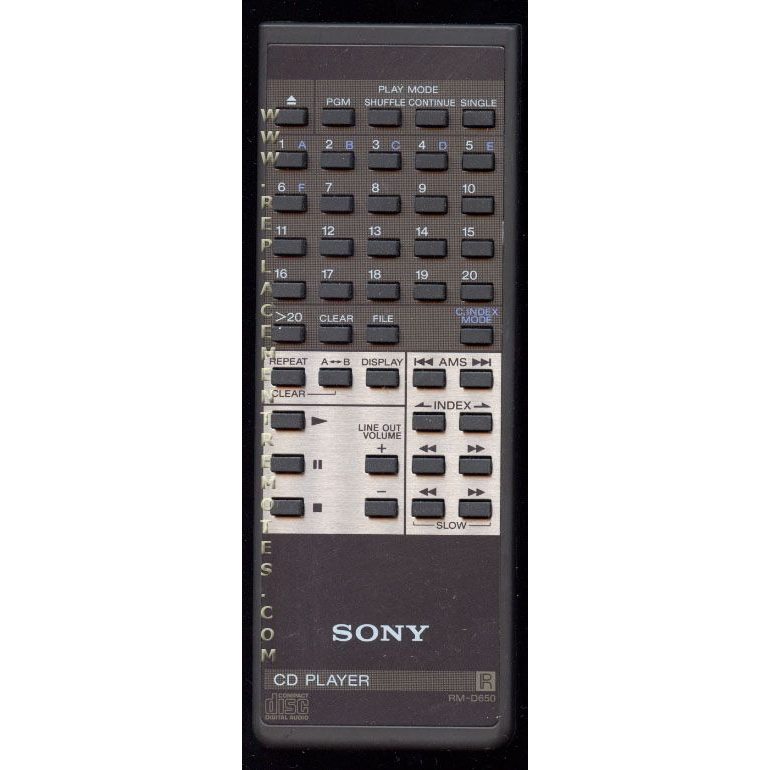 Sony RMD650 CD Remote Control