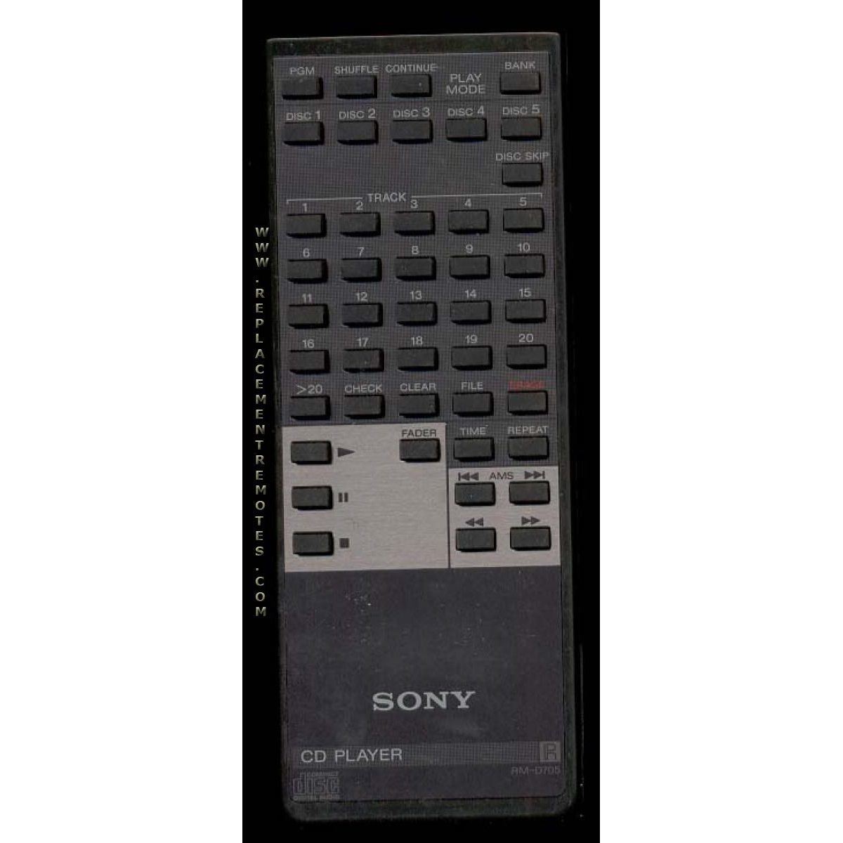 Sony RMD705 CD Remote Control