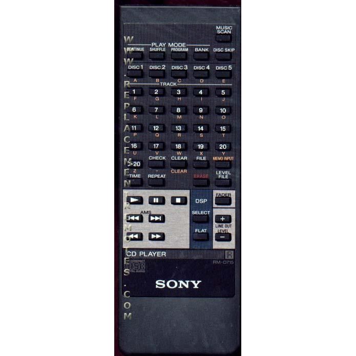 Sony RMD715 CD Remote Control