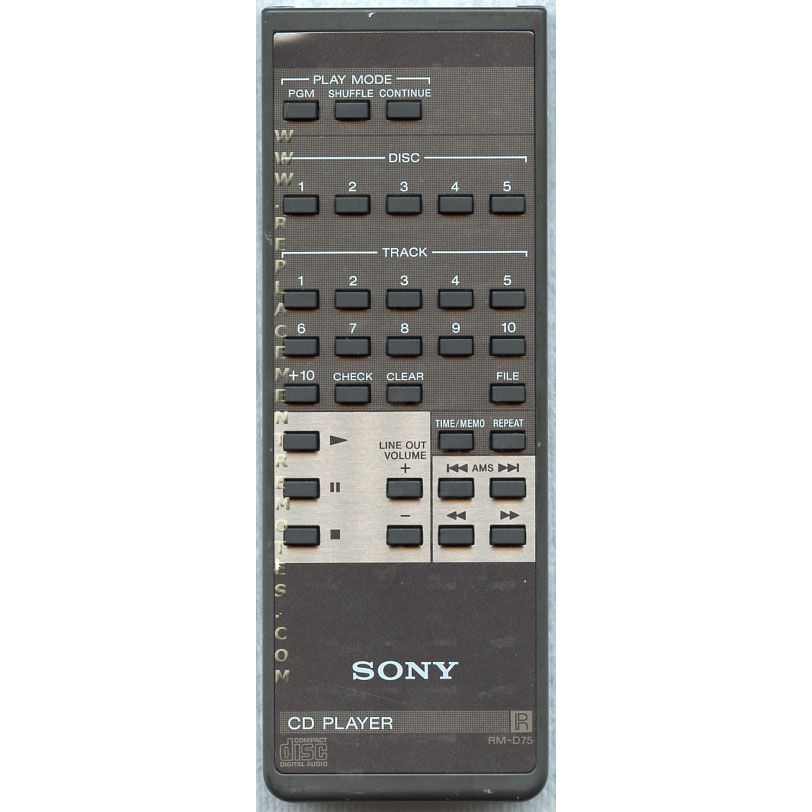 Sony RMD75 CD Remote Control