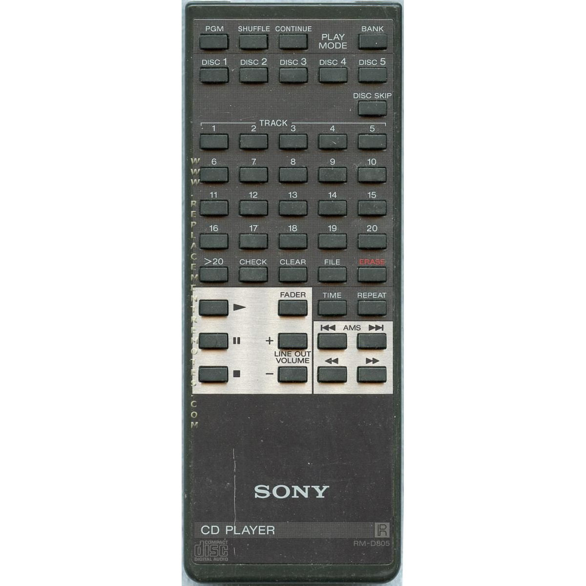 Sony RMD805 CD Remote Control