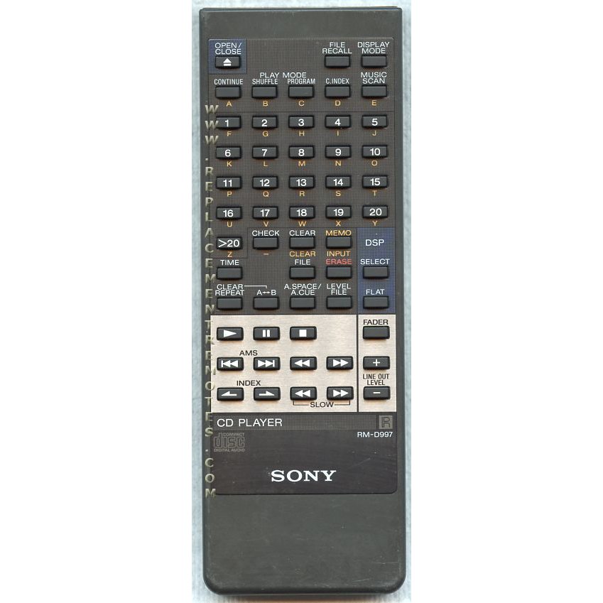 Sony RMD997 CD Remote Control