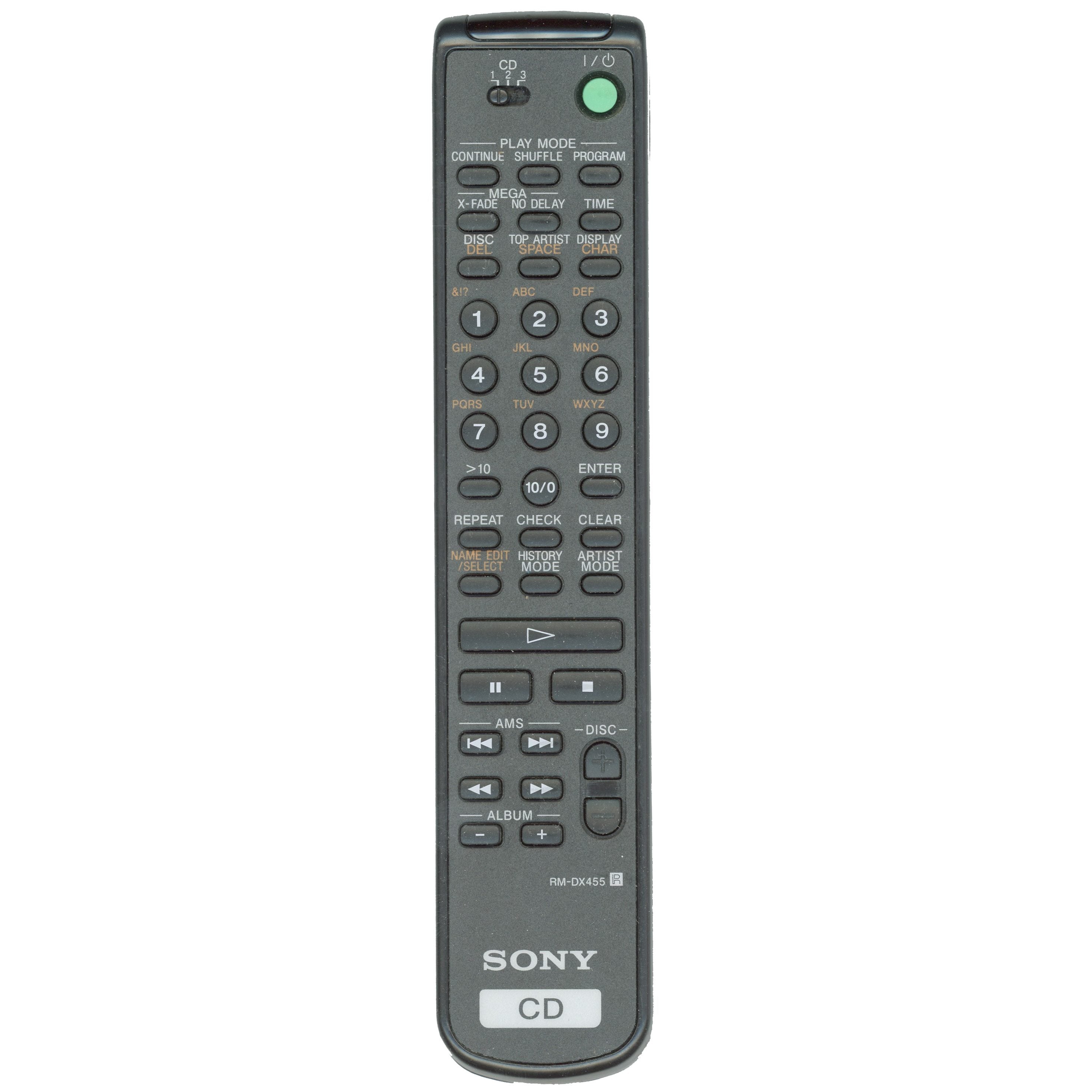 Sony RMDX455 CD Remote Control