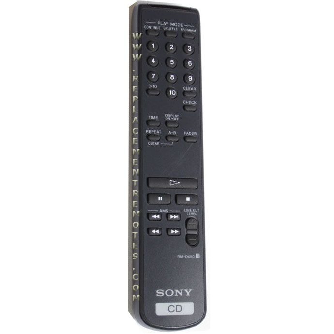 Sony RMDX50 CD Remote Control