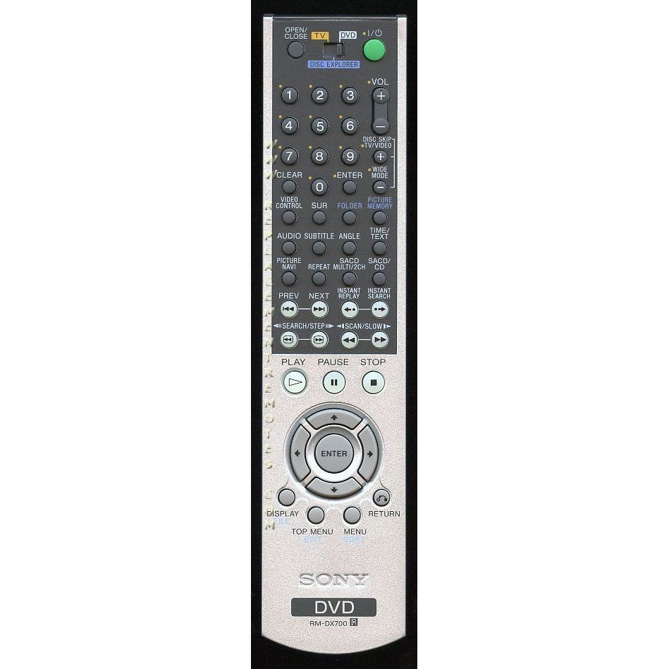 Sony RMDX700 DVD Remote Control