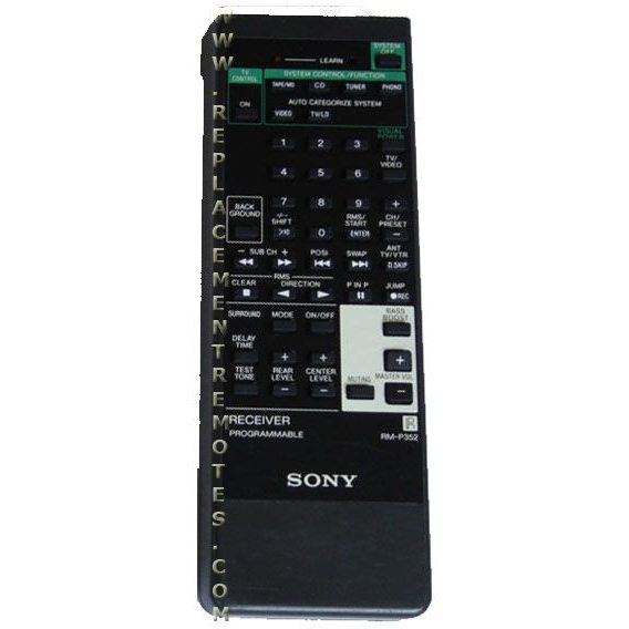 Sony RMP352 Receiver Remote Control