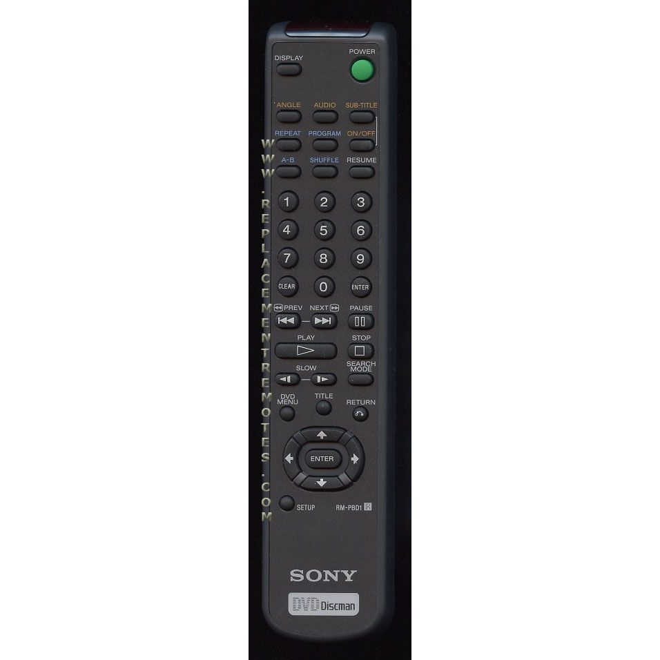 Sony RMPBD1 DVD Remote Control