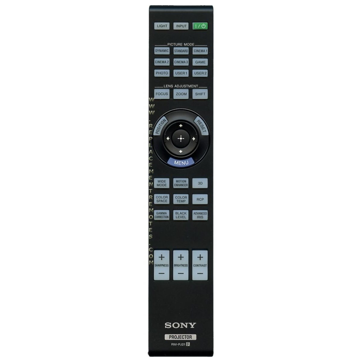 Sony RMPJ21 Projector Remote Control