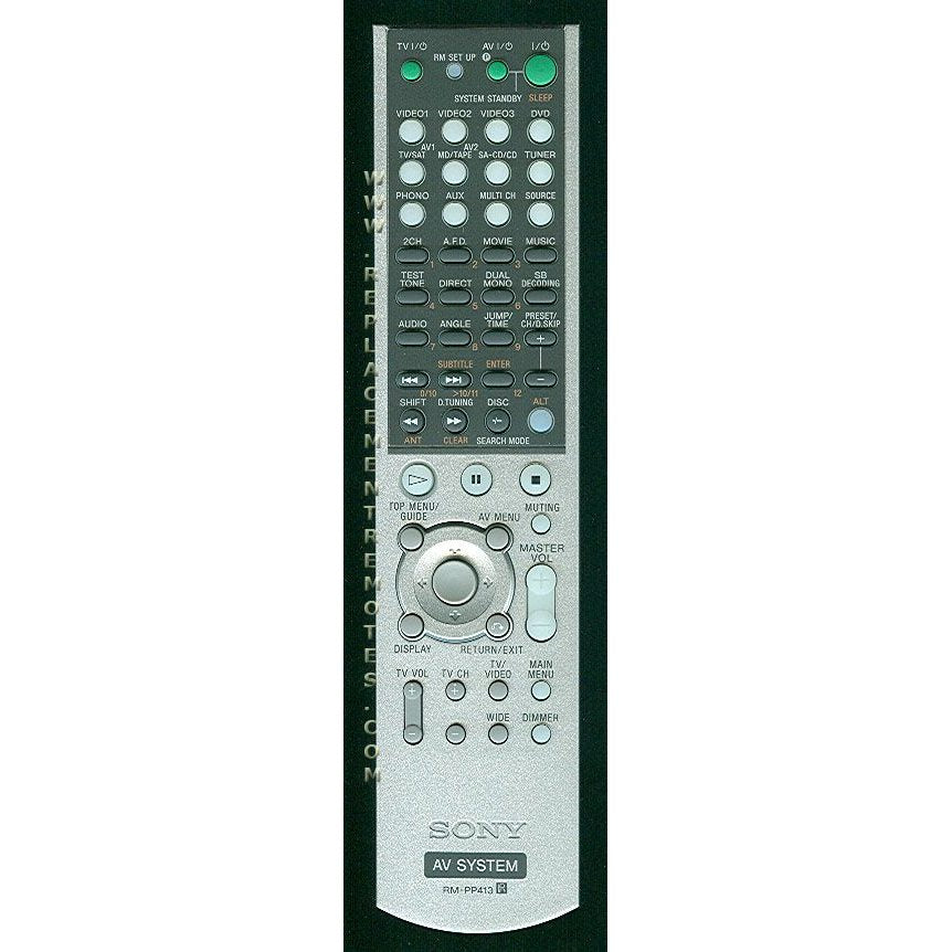 Sony RMPP413 Receiver Remote Control